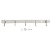 Wall Mounted Coat Rack 304 Stainless Steel Space Saving Coat Hooks Hanger for Coats Hats Backpacks5 Clothes Hooks