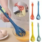 Egg Beater Food Tongs Kitchen Whisk Multifunctional Manual Beater Spoon Mixer