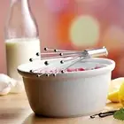 Stainless Steel Whisk Egg Wisk Manual Set Wire Whisk Milk With Steel Ball Tool