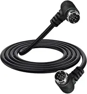 GLHONG Right Angle S-Video Mini DIN 9-Pin Male to Male Audio/Video Cable, Double 90-Degree, for TV, Receiver, Monitor, Projector (1.5 Meter)