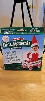 Elf on the Shelf Elves at Play Orna-Moments Christmas Wintert Wagon Ornament NEW