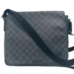 LOUIS VUITTON 路易威登 肩背包 N58029 格紋DAMIER GRAPHITE MM 日本直送 二手