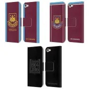 WEST HAM UNITED FC RETRO CREST LEATHER BOOK WALLET CASE FOR APPLE iPOD TOUCH MP3