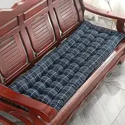 Thick Sun Lounger Cushion Portable Seat Cushion for Sofa Bench Blue 48 X 152 Cm (19 X 60 Inch)