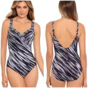 Miraclesuit NWT Warp Speed Sanibel Underwire One Piece Swimsuit Size 14