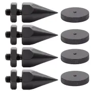 4Pcs M6 Iron Speaker Isolation Spike AMP Studio Monitor Stand Feet Cone 40mm