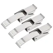 3.39-inch SUS304 Stainless Steel Draw Toggle Latch with Spring-steel Hook, 3 Pcs