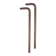 2pcs T30 Long Arm Tamper Proof Torx Wrench Star Keys S2 Steel