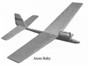 Atom Baby F/F Jetex 12" Wingspan RC Model Airplane Printed Plans & Templates