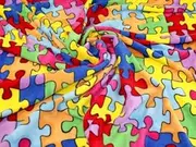 Polar Fleece Fabric Multicoloured Toys - Sold Per Metre
