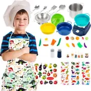 Kitchen Pretend Play Toys Kids Cookware Kit Play Pots And Pans sweetie