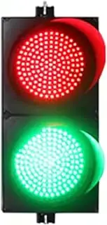 Waterproof Traffic Light with PC Housing,Traffic Signal Light,300mm(12in) Traffic Light,DC12/DC24V/AC85-265V Traffic Light,LED Traffic Signal(Size:Dc12,Color:Model 400)