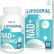 Liposomal Highest NAD+ 1000 MG — Liposome Pontecy Capsule Supplement — Supports Energy and Metabolism — Promotes Healthy Aging Defense — Nootropic Boost Enhances Brain Function — 60 Day Supply