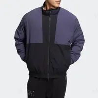 在飛比找momo購物網優惠-【adidas 愛迪達】外套 男款 運動外套 保暖 黑紫 H