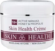 Madeleine Ritchie New Zealand 18+ Active Manuka Honey & Propolis Skin Health Cream for healing of persistent skin problems 200ml. Excellent for Eczema, Psoriasis, Dermatitis, Acne and Dry Skin.