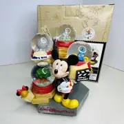 ❗ RARE ❗Walt Disney World WDW Mickey Mouse 4 Parks One World Snow Globe NEW