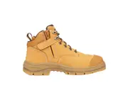 Oliver Mens AT's 130mm Lace Up Zipsider Hiker Safety Work Boots 55330Z - Wheat