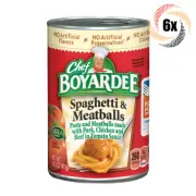 6x Cans Chef Boyardee Lasagna Pasta With Chunky Tomato & Meat Sauce 14.5oz