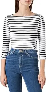 [Amazon Essentials] Women's Slim-Fit 3/4 Sleeve Solid Boat Neck T-Shirt