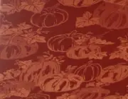 Celebrate Together Fall Jacquard Pumpkin Orange Paprika Tablecloth Oblong
