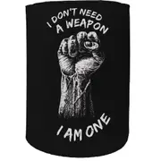 Alcohol Stubby Holder - Dont Weapon - Funny Novelty Birthday Gift Joke Beer Can Bottle Coolie
