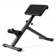 NNETM 1pc Adjustable Roman Chair - Black, Waist and Abdomen Fitness Stool