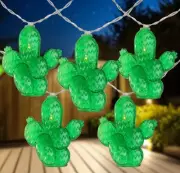Northlight Pack of 10 Prickly Pear Cactus Summer LED String Lights - Clear Wire