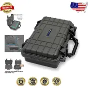 Airtight 12-Inch Hard Case with Impact Absorbing Foam - Perfect for Accessories