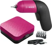 Bosch 3.6V Cordless Electric Screwdriver with 10 Bits & Case (IXO VI Pink)