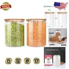Airtight 2-Pack 100oz Glass Storage Containers - Perfect for Pantry Organization