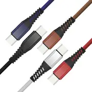 Bakeey Hi-Tensile Micro USB Cable Braided Charging Data Cable 1M For 5 Plus Note 5 4X 24 BLACK