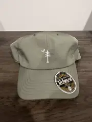 Tree Farm Golf Hat Army Green American Needle NWT