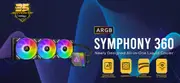 Antec SYMPHONY 360mm ARGB Advanced Liquid CPU Cooler, PWM LED Fan, PTFE Tubing, LGA 115x, 1200, 2011-v3, 2066, AM4, AM5, 3 Yrs Warranty Symphony 360 ARGB