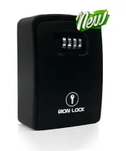 Iron Lock® - XXL Key Lock Box Wall Mount for Keys 4 Digit Combination