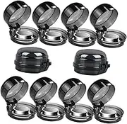 COLLBATH Oven Childproof Lock 10pcs Stove Knob Covers Gas Stove Knob Guards Sturdy Plastic Easy to Use