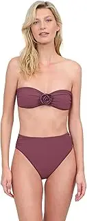 [Gottex] Rose Bud Stylish Bandeau Bikini Top Women’s Bathing Suit with Adjustable Removable Halter Tie Straps Swim Essential