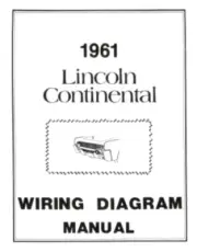 LINCOLN 1961 Continental Wiring Diagram Manual 61