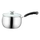 Non-Stick Saucepan with Lid, Stainless Steel Pots, Saucepan, Small Milk Pot for