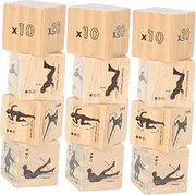 Kisangel 3 Sets Fitness Workout Dice of Home Exercise Dice for Fun Yoga Games Design for Adults for Group Activities and Fitness Training