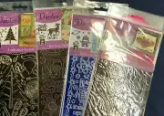 HOTP Dazzles shiny blue brown foil stickers Lumberjack Robots Owls Foxy NIP