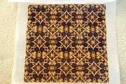 Needle Point Canvas-Handpainted--"Geomtric Design"
