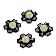 5PCS 1W 80-100LM High Brightness Chip LED Warm White Cold White Naturally White Blue Light Super Bright High Power with Aluminum Substrate (DC3-3.2V 280-320m