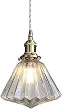 Nordic Glass Pendant Lighting Ceiling Fixture Kitchen Island Hanging Lamp, Geometric Indoor Dining Table Light Fitting