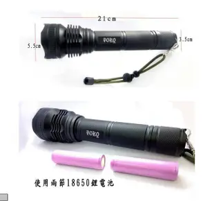 正廠正品POKO H50( 四核心) 可變焦手電筒探照燈 美國CREE XHP晶片燈泡 非L2 強光 (8.8折)