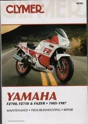 1985-1987 CLYMER YAMAHA FZ700, FZ750, & FAZER SERVICE MANUAL NEW M392