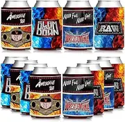HAPPARTY Wrestling Can Cooler Sleeves, Wrestlemania Boxing Drink Holder Party Decorations, Cold Beverages Insulated Bottle Can Cover, Men Women Birthday Party Favor Gifts, HBT001