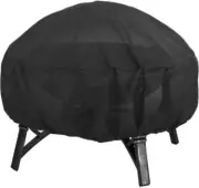 Fire Pit Cover Heavy Duty Waterproof round Fire Pit Bowl Cover with Thick PVC Co