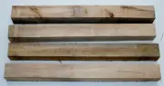 Four 3 X 3 (nom) X 31" Soft Maple Blanks for Turning or Tapering Table Legs 2nds
