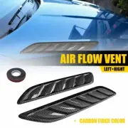 Air Flow Intake Hood Scoop Vent Bonnet Cover Sticker Carbon Fiber Universal K