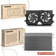 AC Condenser& Cooling Fan Assembly Kit for Chrysler Town & Country Dodge Caravan (for: Chrysler)